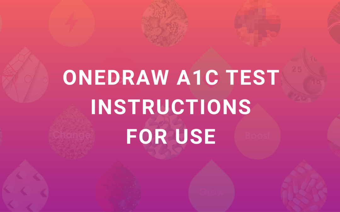 Instructions for the clinical lab to anaylze HbA1c samples from a OneDraw device.